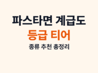파스타면 계급도 썸네일