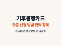 기후동행카드 썸네일
